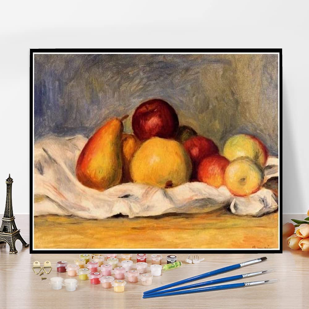 絵画。洋梨とりんご